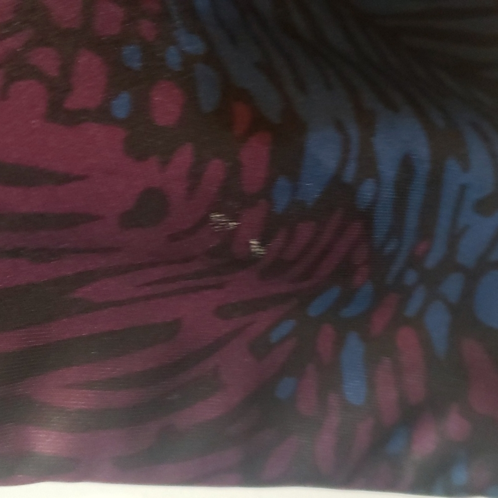 Adidas Blue and Purple Palm Pattern Shirt - Picture 4 of 4